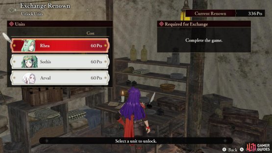 After completing the game you can unlock new characters, including Arval, Rhea and Sothis.