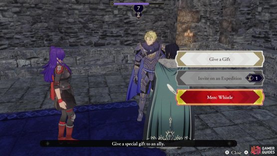 Shez can give her Merc Whistle to a character she&rsquo;s achieved Support Rank A with.