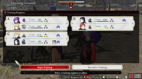 Training at the Training Grounds will increase your class levels,