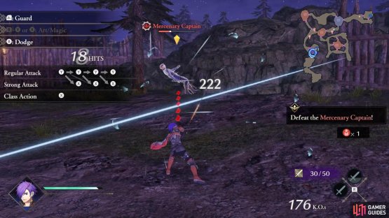 Then press the corresponding button to use a Combat Art.