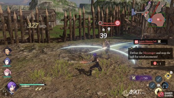 Send an axe user after the messenger if possible. Otherwise, whoever&rsquo;s closest.