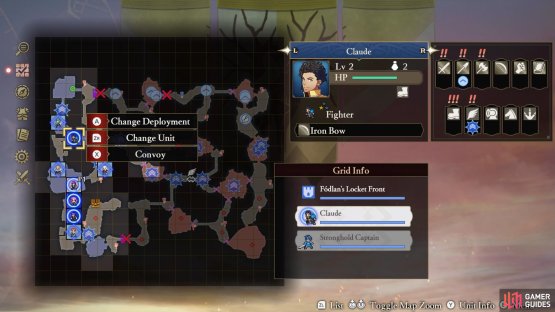 You can re-position characters or change who can be controlled.
