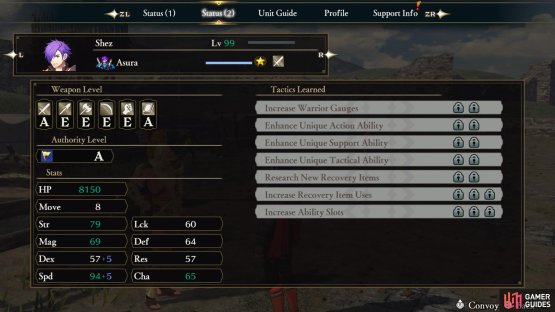 The adjutant must have a weapon rank of A that matches the art/spell. In this case, Tome.