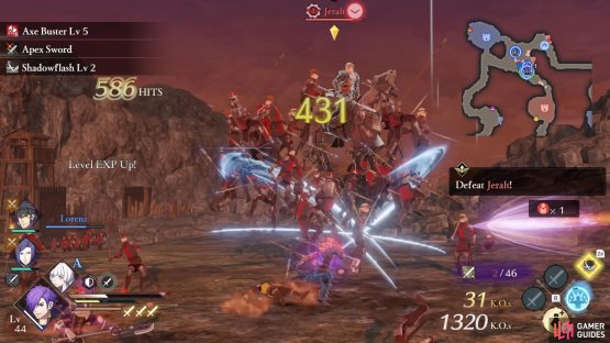 Hit him with axe or anti-cavalry weapons. Or outmuscle him with Warrior/Partner Specials and/or Awakening.