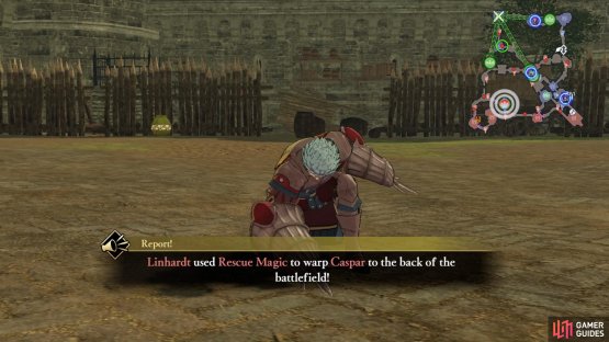 You don&rsquo;t need to defeat him; he&rsquo;ll retreat at 50% HP.