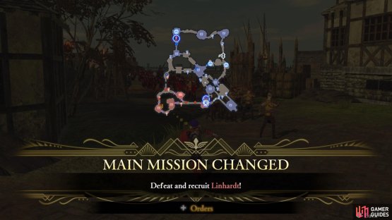 Use the Persuade Linhardt Strategy and the mission will change.