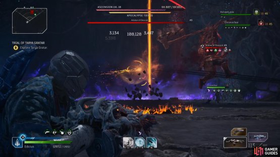 whilst watching out for the Arbiter of Descents leap attack.
