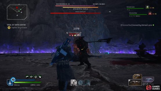 Keep away from the shadow versions of the boss 