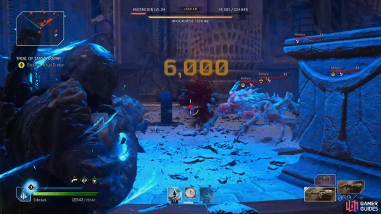 Use Buffs to take down enemies faster. 