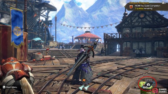 Navigate to the camera icon in your action bar