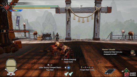 After switching skills, you can swap evade by pressing the roll button. This allows you to dodge midair in any direction.