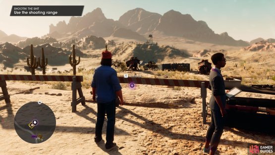 Once with Eli, you will get to practice some gunplay at his homemade shooting range.