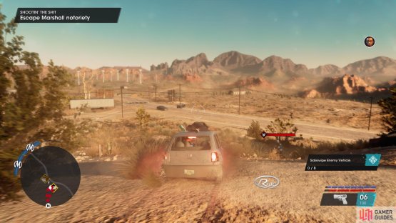 With Eli hanging on to the roof holding Marshall at bay, it&rsquo;s up to you to be the getaway driver.