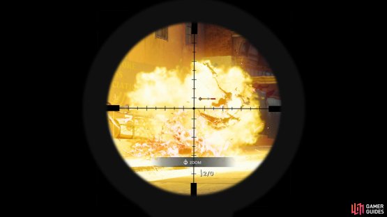Three shots and its gone, but headshots cause enemies to explode!