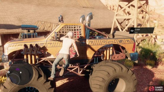 Just kill the Panteros nearby, steal it, and return to JimRobs to ensure you have a monster truck - an ideal weapon for crushing vehicles.
