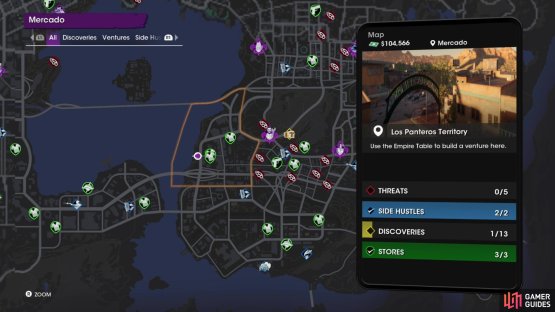 The location of the &ldquo;Helm&rdquo; collectible on the map.