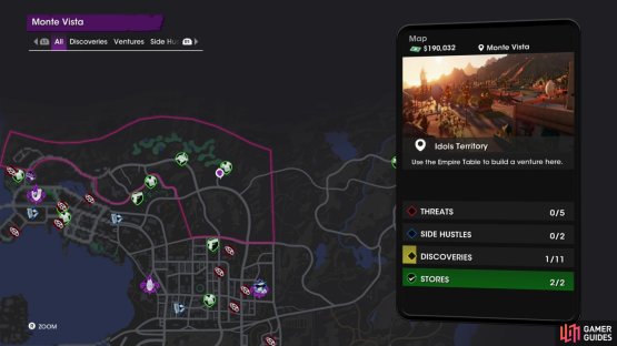 The location of the &ldquo;Giant Golf Ball&rdquo; collectible on the map.