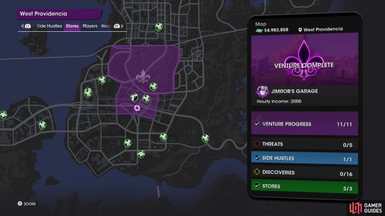 The location of the &ldquo;Liquor Bottle&rdquo; collectible on the map.