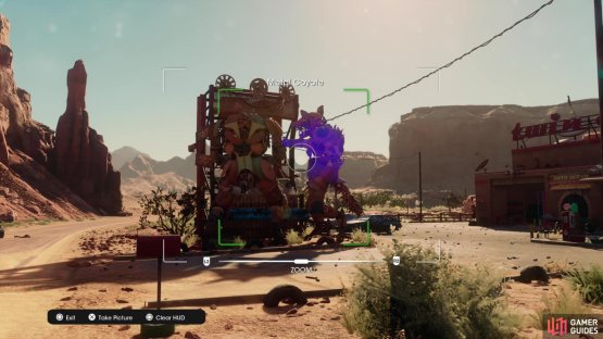 Take a picture of the &ldquo;Metal Coyote&rdquo; collectible to obtain it.