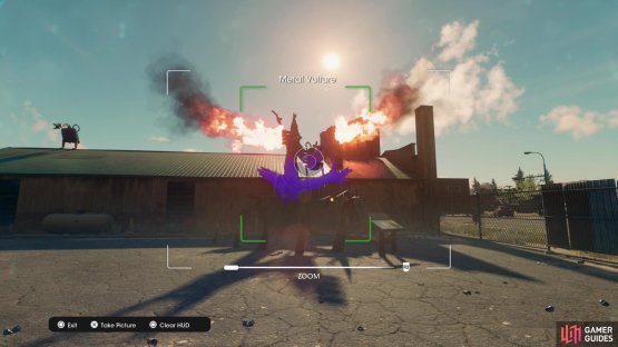 Take a picture of the &ldquo;Metal Vulture&rdquo; collectible to obtain it.