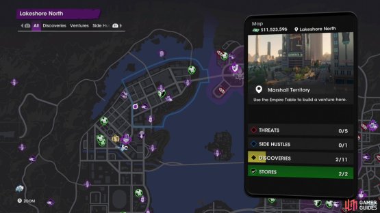 The location of the &ldquo;Novelty Cowboy Hat&rdquo; collectible on the map.