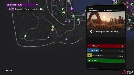 The location of the &ldquo;Owl Windmill&rdquo; collectible on the map.