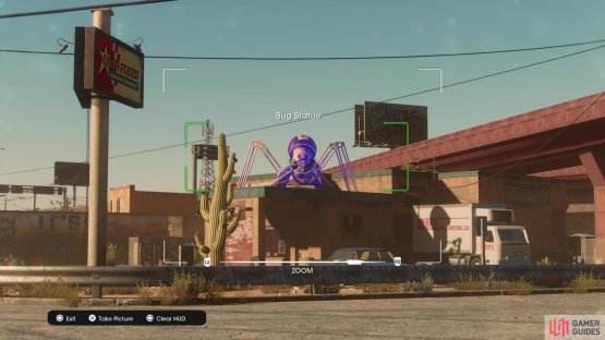 Take a picture of the &ldquo;Bug Statue&rdquo; collectible to obtain it.