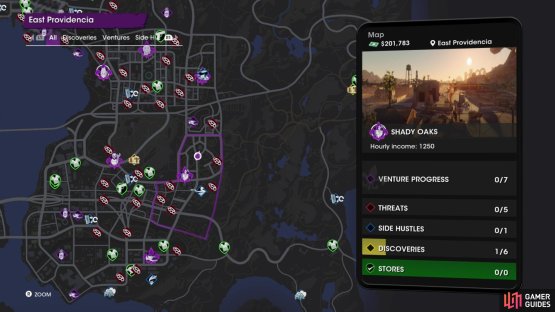 The location of the &ldquo;Cemetery Angel&rdquo; collectible on the map.