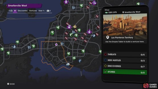 The location of the &ldquo;Metal Jackalope Statue&rdquo; collectible on the map.
