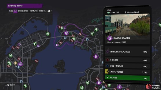 The location of the &ldquo;Anchor Sculpture&rdquo; collectible on the map.