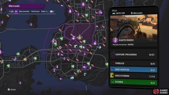 The location of the &ldquo;Cactus Flower&rdquo; collectible on the map.