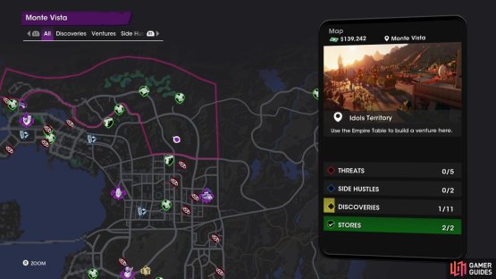 The location of the &ldquo;Marble&rdquo; collectible on the map.