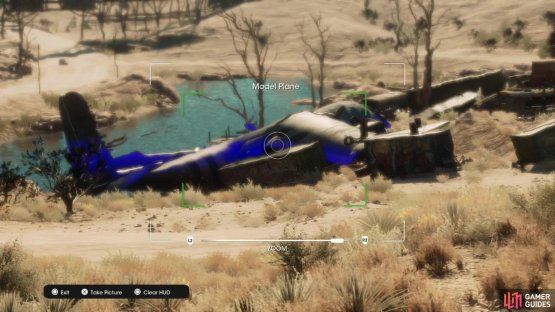 Take a picture of the &ldquo;Model Plane&rdquo; collectible to obtain it.