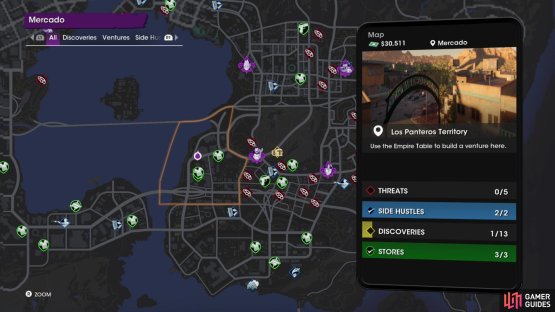 The location of the &ldquo;Tripede&rdquo; collectible on the map.