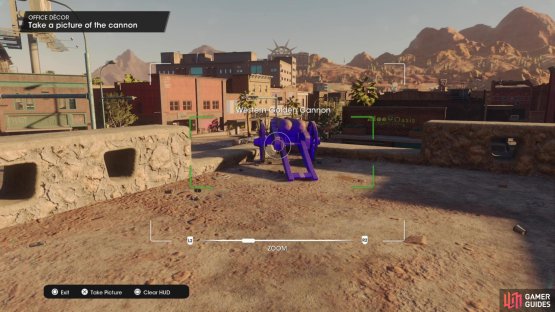 Take a picture of the &ldquo;Western Golden Cannon&rdquo; collectible to obtain it.