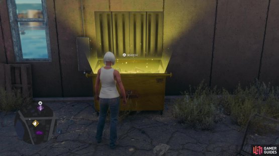 The golden glow of promising dumpsters makes these Discoveries fairly easy to find.