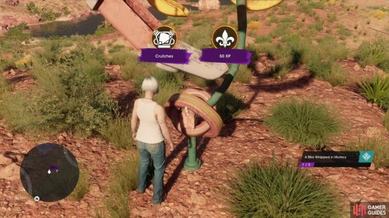 Looting these Lost Wheels will earn you a car part.