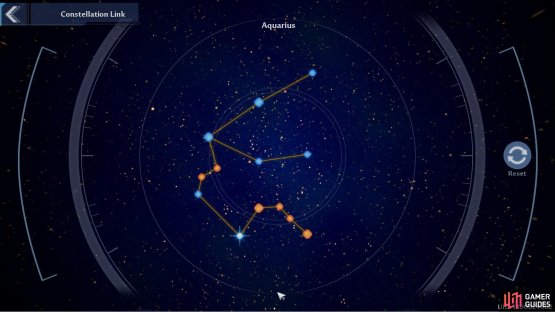 Here is a visual reference you can follow to solve the Aquarius Constellation puzzle.