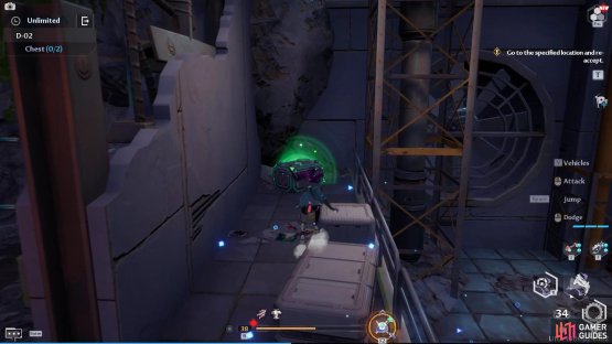 The first chest in the first room to the side of the stairs.