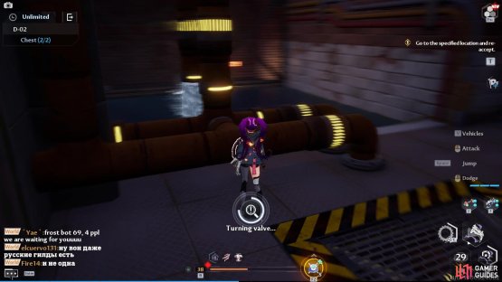 You need to turn the water valve off to get access to the second password in Ruin D-02.
