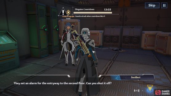 First, find Leon and he’ll give you his key card that can disable surveillance