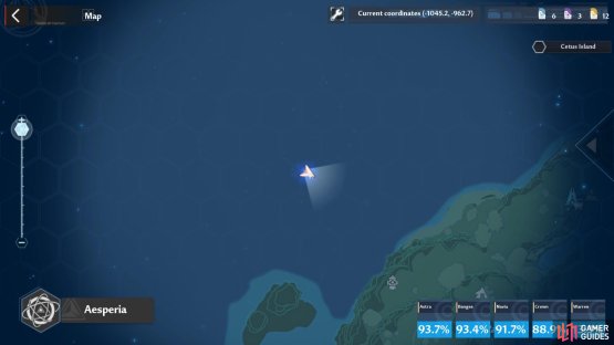Location of the Navia base on the map.
