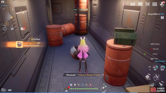 Inside the supply pod is a piece of the Monocross vehicle.