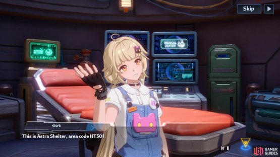 Shirli and Zeke saved you and have brought you to Astra Shelter