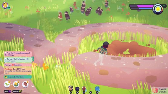 then continue through the mini maze to reach the relic. 