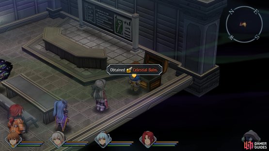 A Celestial Balm sits in a room on 1F