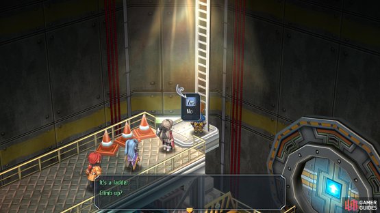 You can now climb the ladder in the Geofront