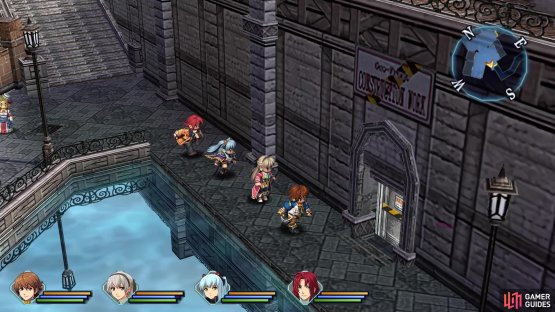 The entrance to Geofront B1 Sector is in the Residential District