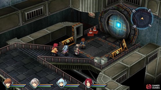 Use this duct to reach the end of the area and the boss more quickly