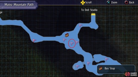 The Pom is there whenever you see three enemies by the bus stop